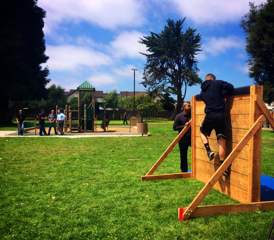 Playground and cabin